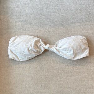 White fox bikini top